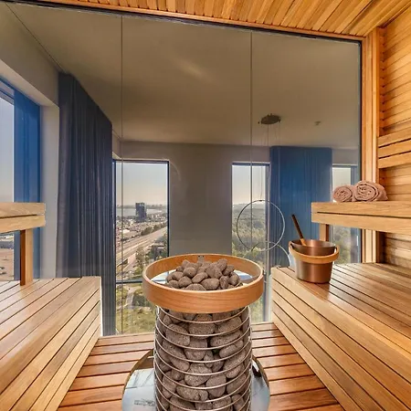 아파트 Elegant Seaview Penthouse 3br Ensuite Luxury Retreat With Sauna And Free Parking *