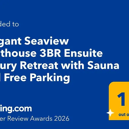 Elegant Seaview Penthouse 3br Ensuite Luxury Retreat With Sauna And Free Parking * 탈린