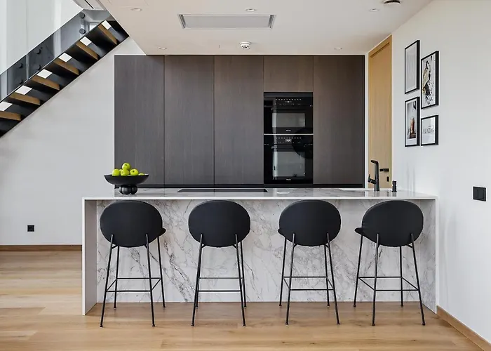 Apartmán Elegant Seaview Penthouse 3br Ensuite Luxury Retreat With Sauna And Free Parking Tallinn